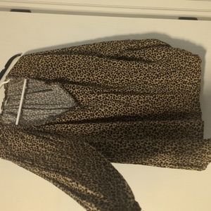 Flowy Leopard Print Blouse